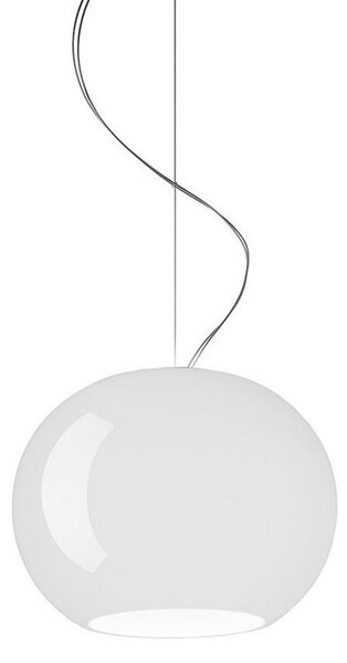 Lampada a sospensione Foscarini, Bianco, Sala da pranzo, Vetro