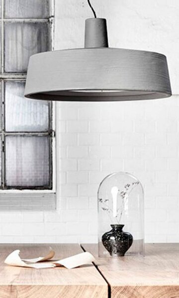 Lampada a sospensione MARSET, dimmerabile, Grigio, Plastica