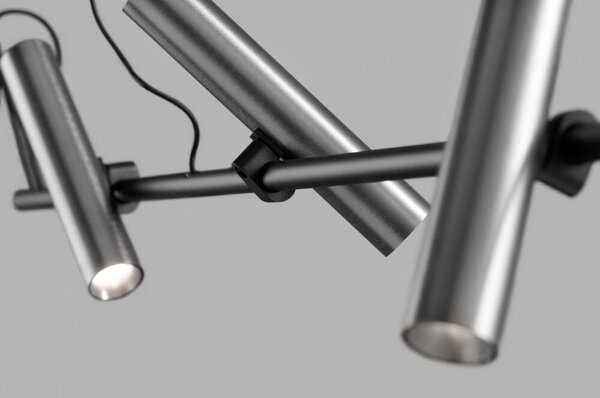 Lampada a sospensione LIGHT-POINT, Metallizzato, Soggiorno, Alluminio