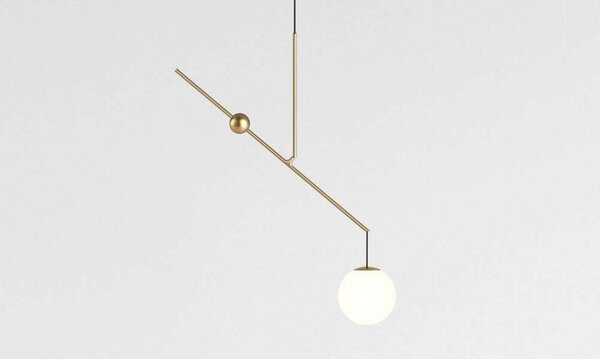 Lampada a sospensione Luceplan, Nero, Sala da pranzo, Metallo
