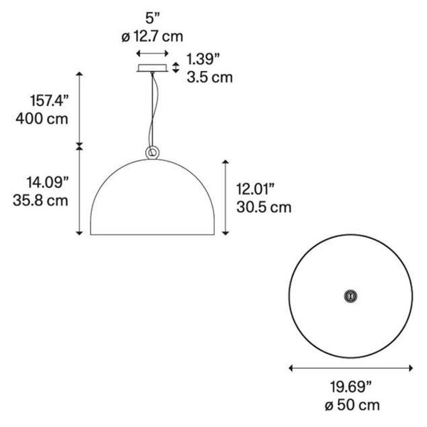 Lampada a sospensione Diesel Living with Lodes, dimmerabile, Grigio, Sala da pranzo, Cemento