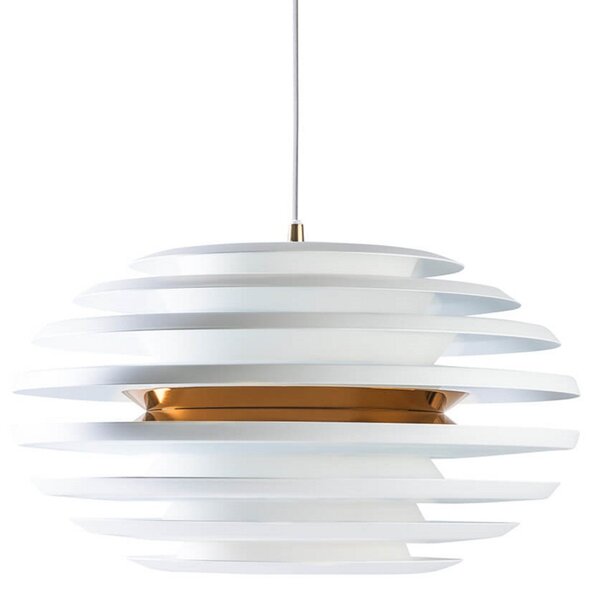 Lampada a sospensione Belid, Bianco, Sala da pranzo, Metallo