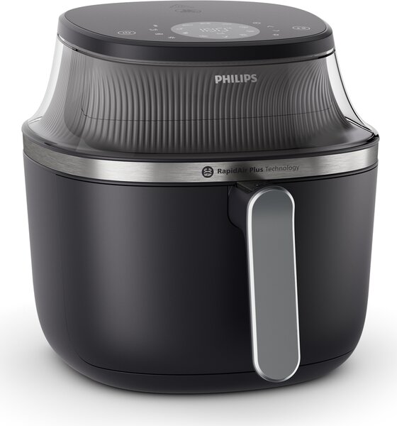 Philips Friggitrice ad Aria Capacit 7.2 Litri Potenza 2000 Watt Tecnologia Rapid Air con Timer e Termostato Regolabile colore Nero - NA341/00