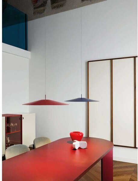 Lampada a sospensione Luceplan, Rosso, Soggiorno, Alluminio