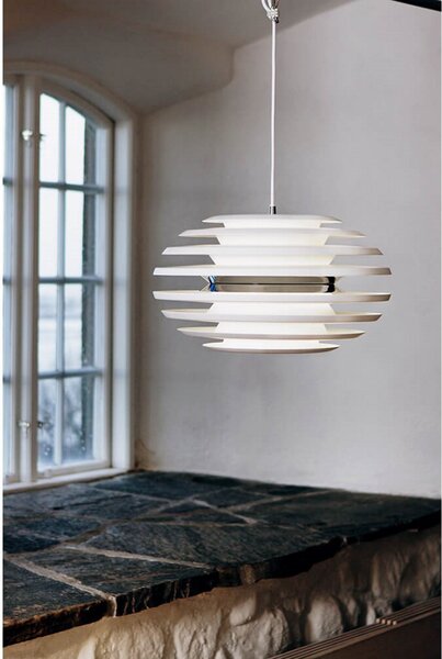 Lampada a sospensione Belid, Bianco, Sala da pranzo, Metallo