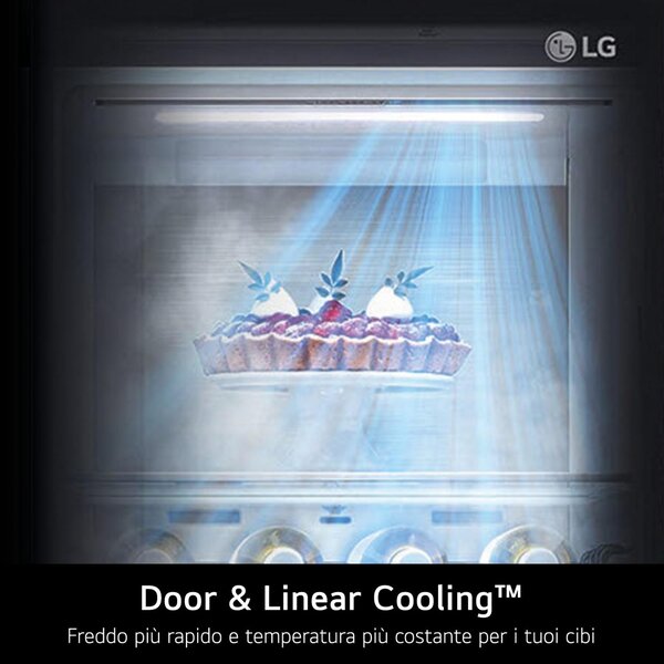 Lg Frigorifero Americano Side by Side Capacit 580 Litri Classe energetica D Raffreddamento No Frost colore Argento - GMBS30SDPY.APYQEUZ