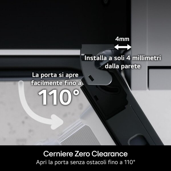 Lg Frigorifero Americano Side by Side Capacit 580 Litri Classe energetica D Raffreddamento No Frost colore Argento - GMBS30SDPY.APYQEUZ