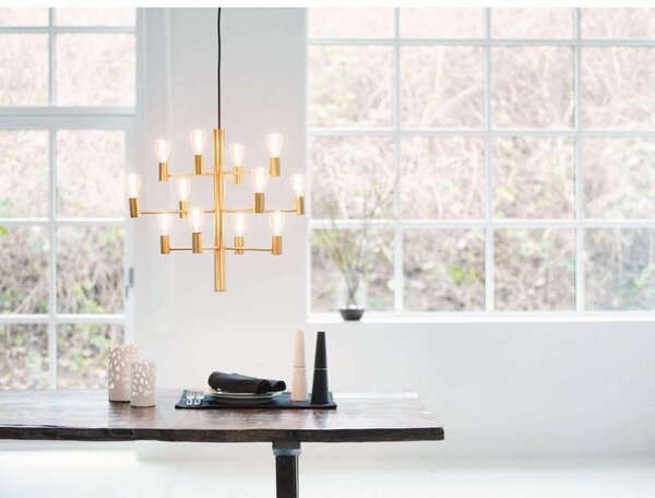 Lampadari Herstal, Dorato / Ottone, Sala da pranzo, Metallo