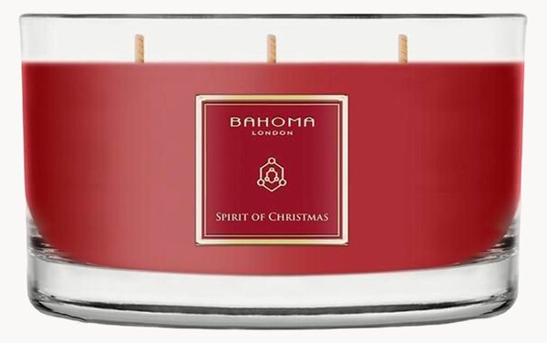 Candela profumata a tre stoppini Spirit Of Christmas (ribes, cannella)