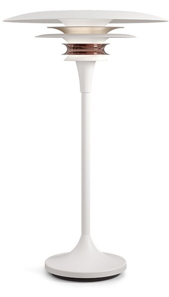 Diablo Lampada da Tavolo Ø30 Matt White/Rosé Silver
