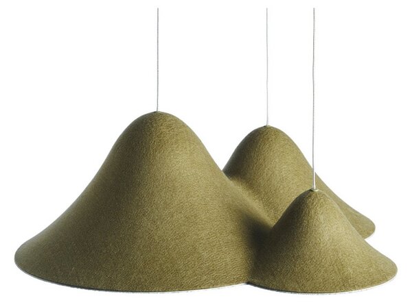 Lampada a sospensione LOOM DESIGN, dimmerabile, Verde, Soggiorno, Alluminio