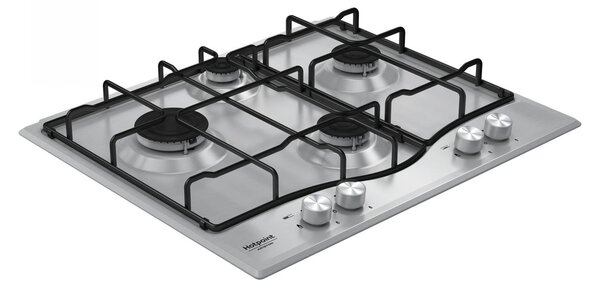 Hotpoint Ariston Piano Cottura 4 Fuochi a Gas Larghezza 60 cm in Acciaio Inox colore Inox - PCN 643N IX/HA