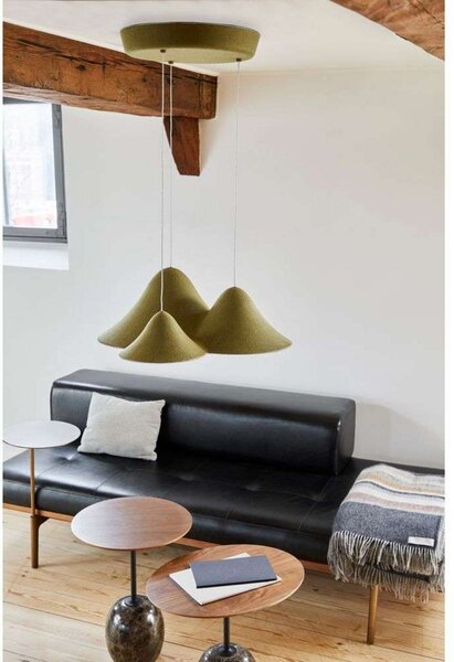 Lampada a sospensione LOOM DESIGN, dimmerabile, Verde, Soggiorno, Alluminio