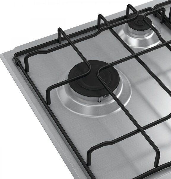 Hotpoint Ariston Piano Cottura 4 Fuochi a Gas Larghezza 60 cm in Acciaio Inox colore Inox - PCN 643N IX/HA
