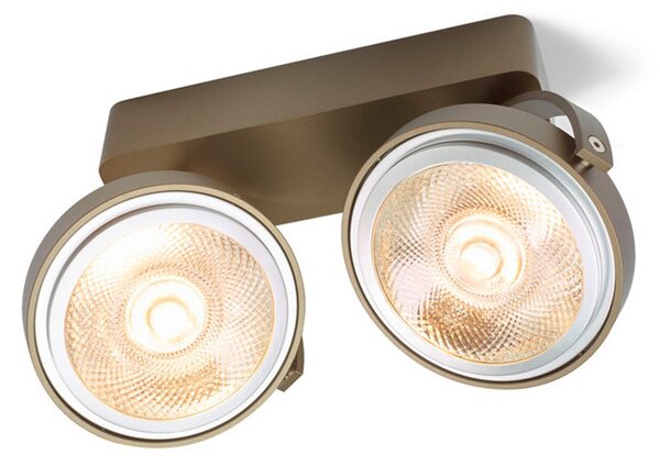 Plafoniera Trizio21, Bronzo / Ottone anticato, Cucina, Alluminio