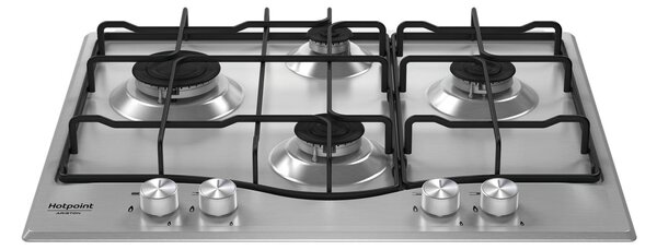 Hotpoint Ariston Piano Cottura 4 Fuochi a Gas Larghezza 60 cm in Acciaio Inox colore Inox - PCN 643N IX/HA