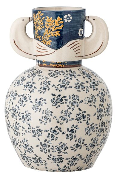 Vaso in gres dipinto a mano (altezza 23,5 cm) Hezha - Bloomingville