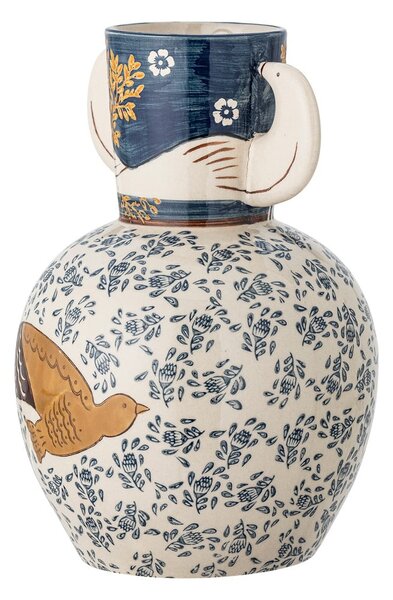 Vaso in gres dipinto a mano (altezza 23,5 cm) Hezha - Bloomingville