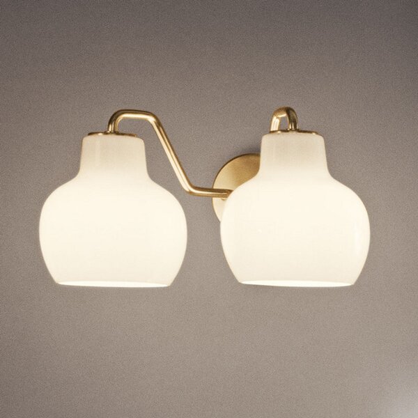 Applique da parete Louis Poulsen, VL Ring Crown, Dorato / Ottone, Soggiorno, Vetro, Design