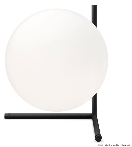 Lampade da tavolo FLOS, IC T2, dimmerabile, Nero, Soggiorno, Vetro, Design