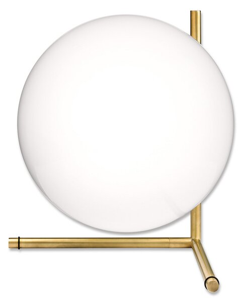 Lampade da tavolo FLOS, IC T2, dimmerabile, Dorato / Ottone, Soggiorno, Metallo, Design