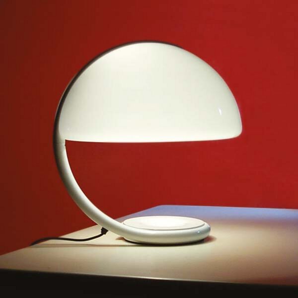 Lampade da tavolo Martinelli Luce, Serpente, Bianco, Soggiorno, Metallo, Design
