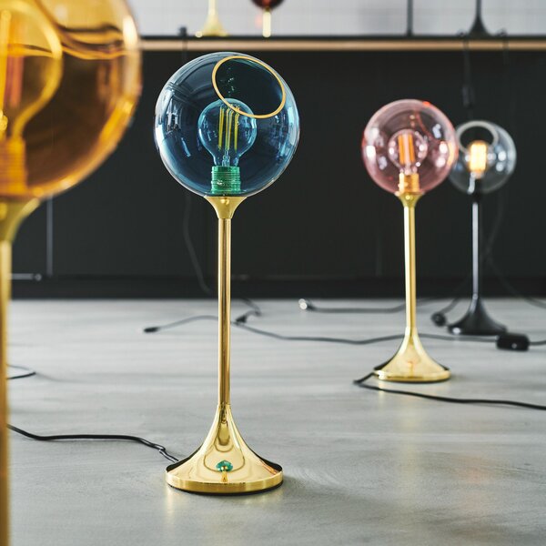 Lampade da tavolo DESIGN BY US, Ballroom, dimmerabile, Blu, Soggiorno, Vetro, Design