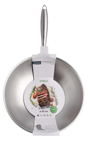 Padella wok in acciaio inox ø 30 cm Steela – Orion