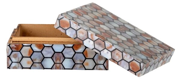 Scatola decorativa in poliresina 13x10x5 cm Domino - Bloomingville
