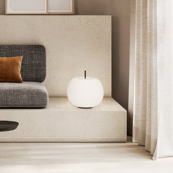 Lampade da tavolo kdln, KUSHI 33, dimmerabile, Bianco, Soggiorno, Vetro, Design