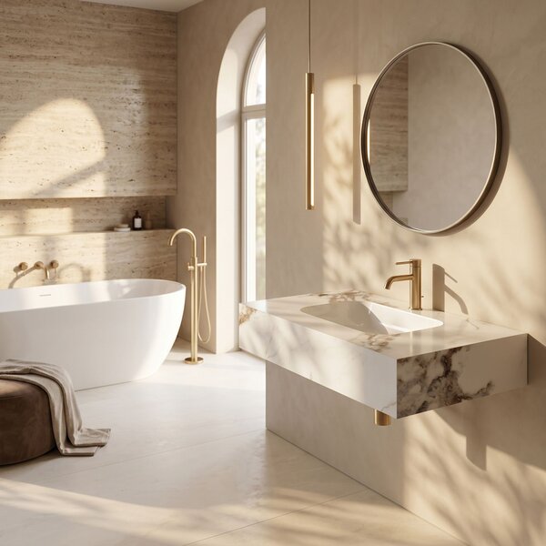 Lavabo sospeso REA Aresa Cold Jade 80