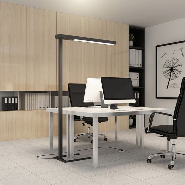 Lampada da terra Arcchio, Susi, dimmerabile, Nero, Studio / Ufficio, Alluminio, Moderno