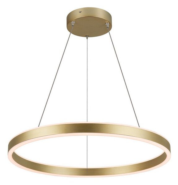 Lampada a sospensione SLV, One 60, dimmerabile, Dorato / Ottone, Soggiorno, Metallo, Moderno