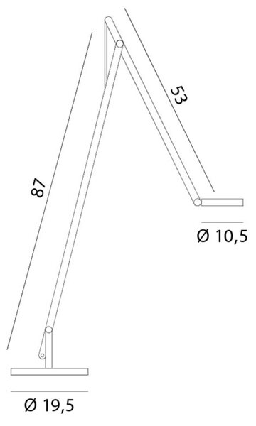 Lampada da terra Rotaliana, String F1 DTW, dimmerabile, Nero, Soggiorno, Metallo, Design