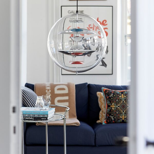 Lampada a sospensione Verpan, VP Globe, dimmerabile, Trasparente, Soggiorno, Plastica, Design