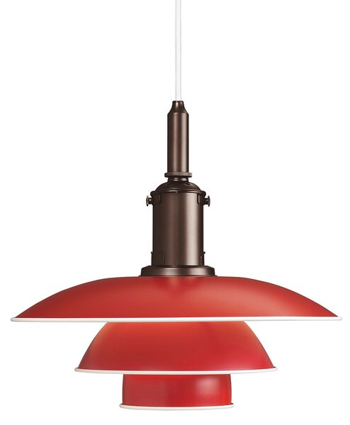 Lampada a sospensione Louis Poulsen, PH 3 1/2-3, dimmerabile, Rosso, Soggiorno, Metallo, Design