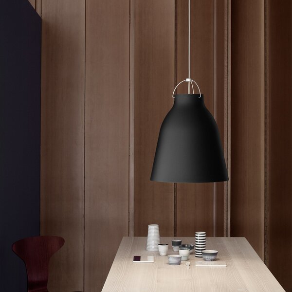 Lampada a sospensione FRITZ HANSEN, Caravaggio P3, dimmerabile, Nero, Soggiorno, Metallo, Design
