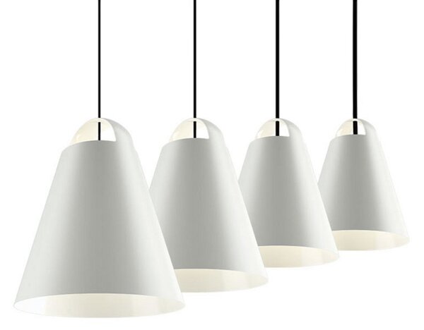 Lampada a sospensione Louis Poulsen, Above, dimmerabile, Bianco, Soggiorno, Metallo, Design