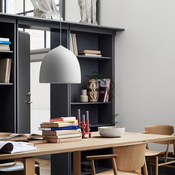 Lampada a sospensione FRITZ HANSEN, Suspence P2, dimmerabile, Grigio, Soggiorno, Metallo, Design