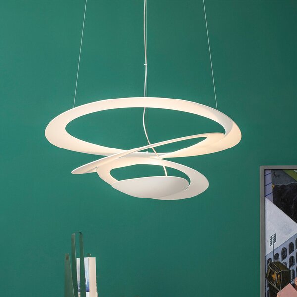 Lampada a sospensione Artemide, Pirce Mini, dimmerabile, Bianco, Soggiorno, Metallo, Design