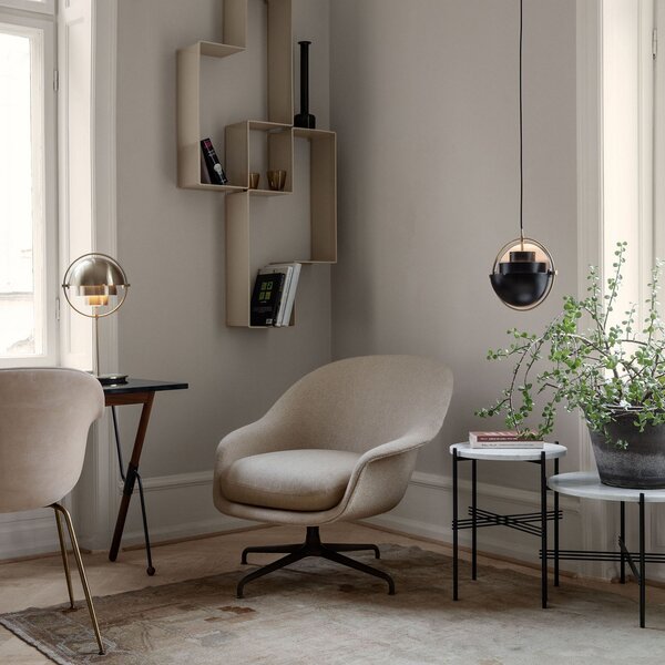 Lampada a sospensione GUBI, Multi-Lite, dimmerabile, Nero, Soggiorno, Metallo, Design