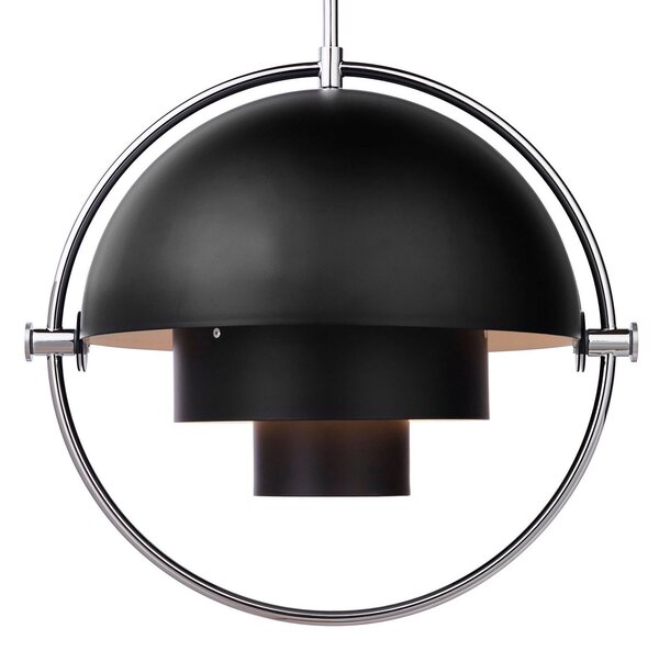 Lampada a sospensione GUBI, Multi-Lite, dimmerabile, Nero, Soggiorno, Metallo, Design