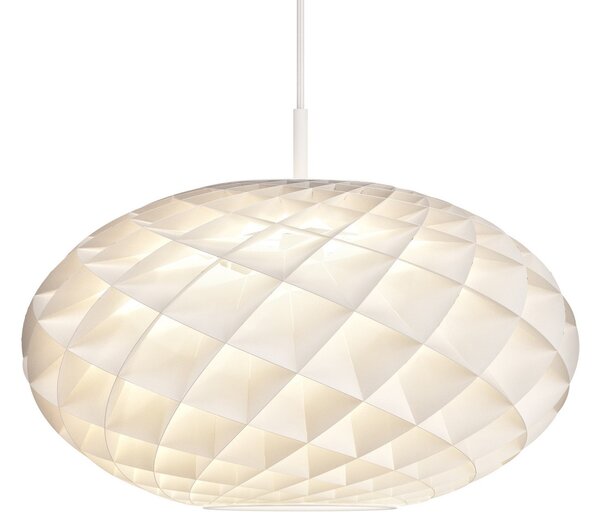 Lampada a sospensione Louis Poulsen, Patera Oval, dimmerabile, Bianco, Soggiorno, Plastica, Design