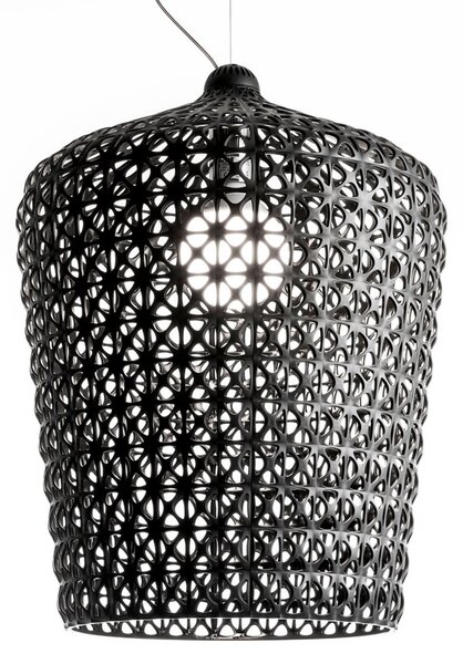 Lampada a sospensione Kartell, Kabuki, Nero, Soggiorno, Plastica, Design
