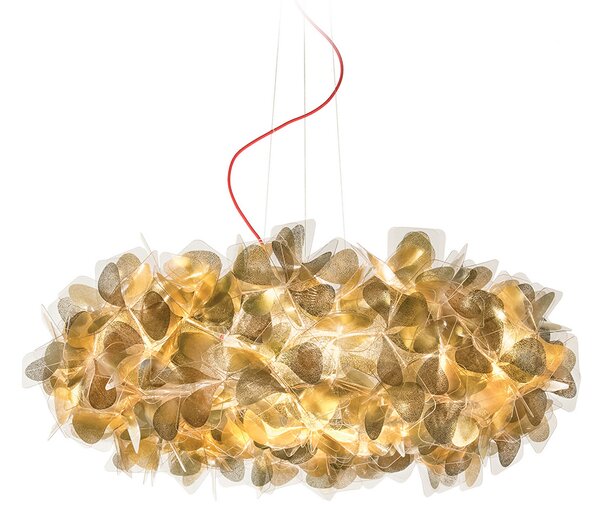 Lampada a sospensione Slamp, Clizia Mama Non Mama, dimmerabile, Dorato / Ottone, Soggiorno, Plastica, Design