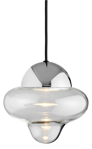 Lampada a sospensione DESIGN BY US, Nutty, dimmerabile, Trasparente, Soggiorno, Vetro, Design