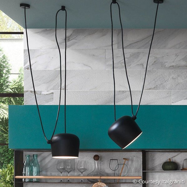 Lampada a sospensione FLOS, AIM Small, dimmerabile, Nero, Soggiorno, Metallo, Design