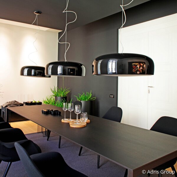 Lampada a sospensione FLOS, Smithfield, dimmerabile, Nero, Soggiorno, Metallo, Design
