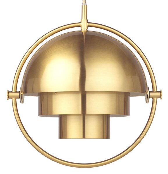 Lampada a sospensione GUBI, Multi-Lite, dimmerabile, Dorato / Ottone, Soggiorno, Metallo, Design