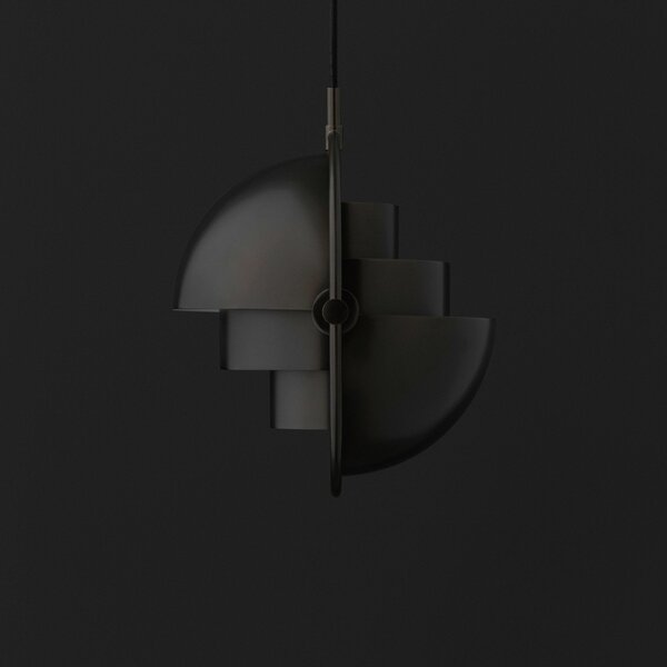 Lampada a sospensione GUBI, Multi-Lite, dimmerabile, Nero, Soggiorno, Metallo, Design